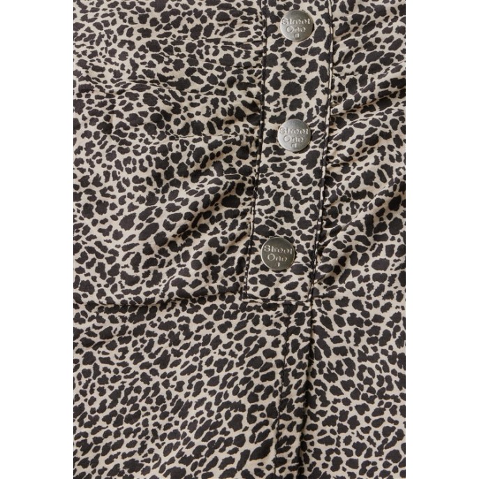 S Street One rok 361724 overslag Zwart Zand printje